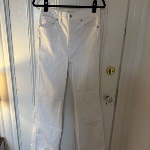 Madewell Women's Straight Leg White Jeans